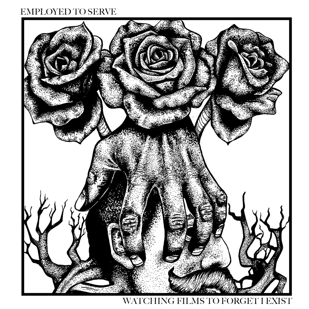Album cover art for "Watching Films to Forget I Exist" by Employed to Serve