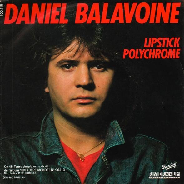 Album cover art for "Lipstick polychrome" by Daniel Balavoine