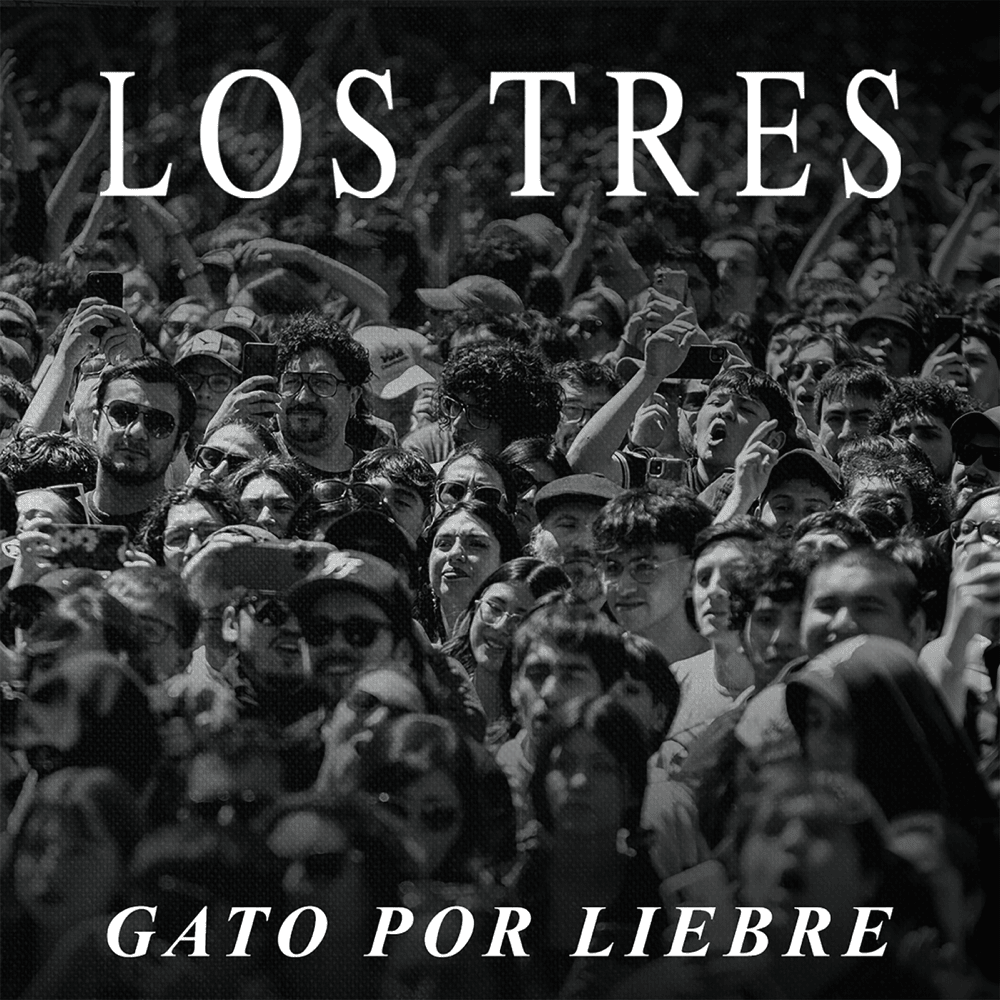 Album cover art for "Gato por Liebre (En vivo en Concepción)" by Los Tres