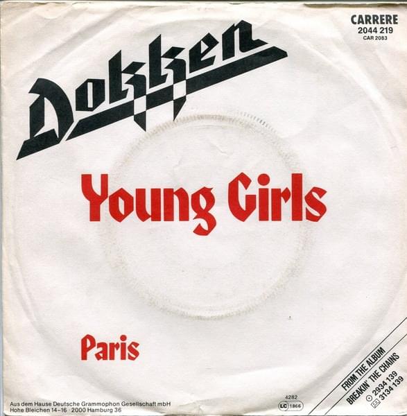 Album cover art for "Young Girls" by Dokken