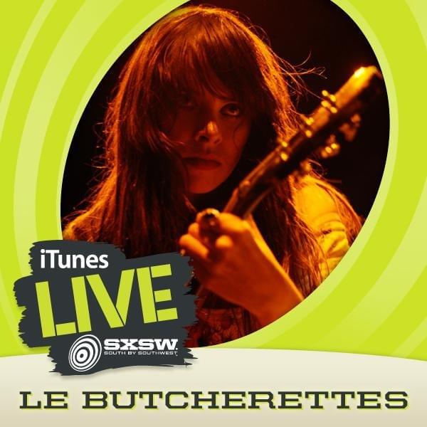 Album cover art for "The Devil Lived (Live)" by Le Butcherettes
