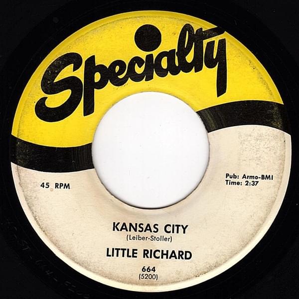Album cover art for "Kansas City" by Little Richard