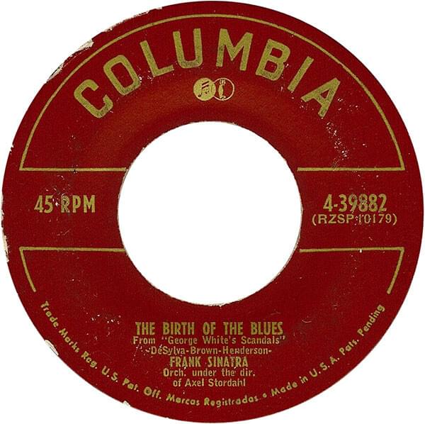 Album cover art for "The Birth of the Blues" by Frank Sinatra