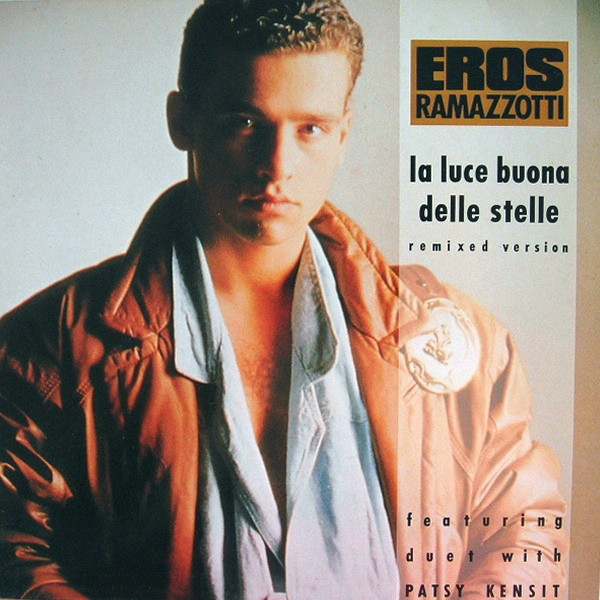 Album cover art for "La luce buona delle stelle" by Eros Ramazzotti & Patsy Kensit