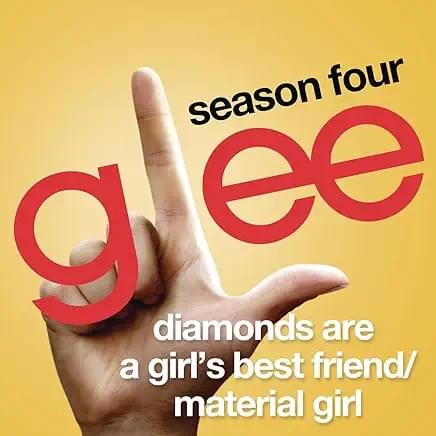 Album cover art for "Diamonds Are a Girl’s Best Friend / Material Girl" by Glee Cast