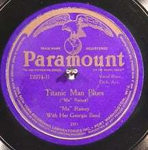 Album cover art for "Titanic Man Blues (Take 2)" by Ma Rainey