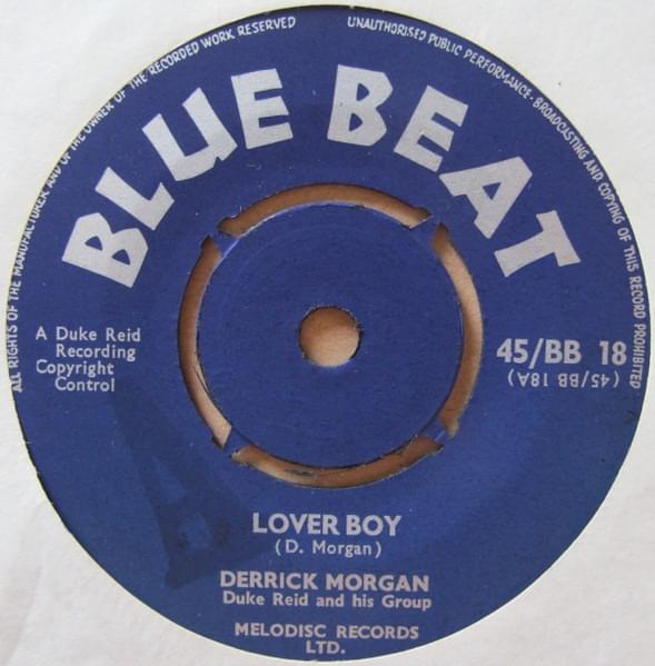 Album cover art for "Lover Boy" by Derrick Morgan