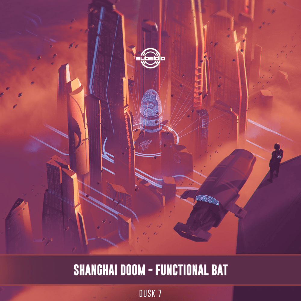 Album cover art for "Functional Bat" by Shanghai Doom