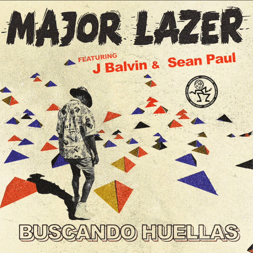 Album cover art for "Buscando Huellas" by Major Lazer & Sean Paul & J Balvin