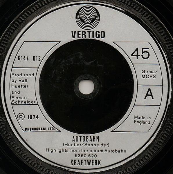 Album cover art for "Autobahn (UK Single Edit)" by Kraftwerk