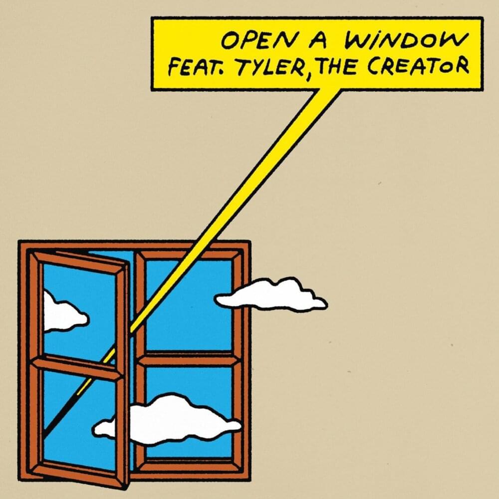 Album cover art for "OPEN A WINDOW" by Rex Orange County & Tyler, The Creator