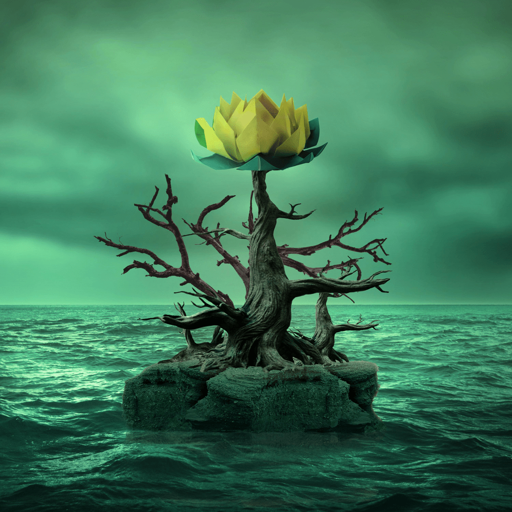 Album cover art for "Origami" by Unlike Pluto