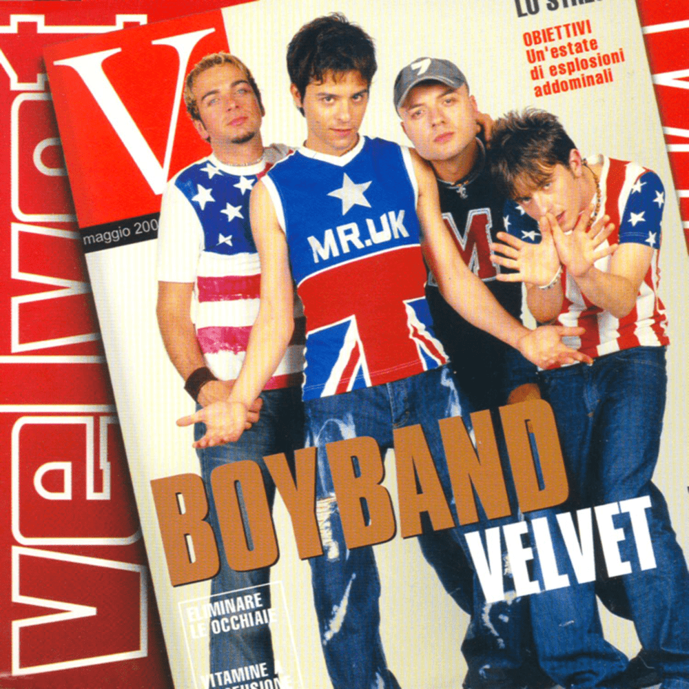 Album cover art for "Boy Band" by Velvet