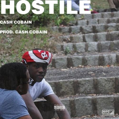 Album cover art for "Hostile" by Cash Cobain