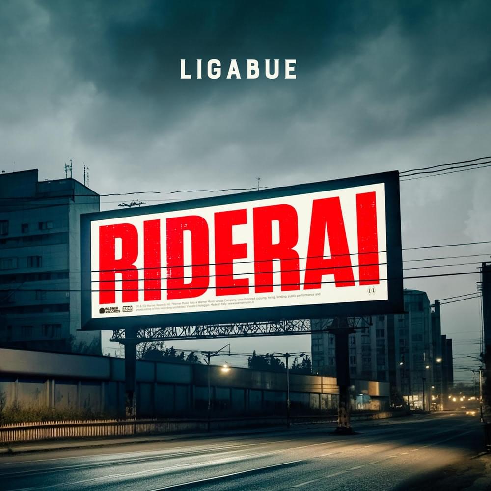 Album cover art for "Riderai" by Ligabue