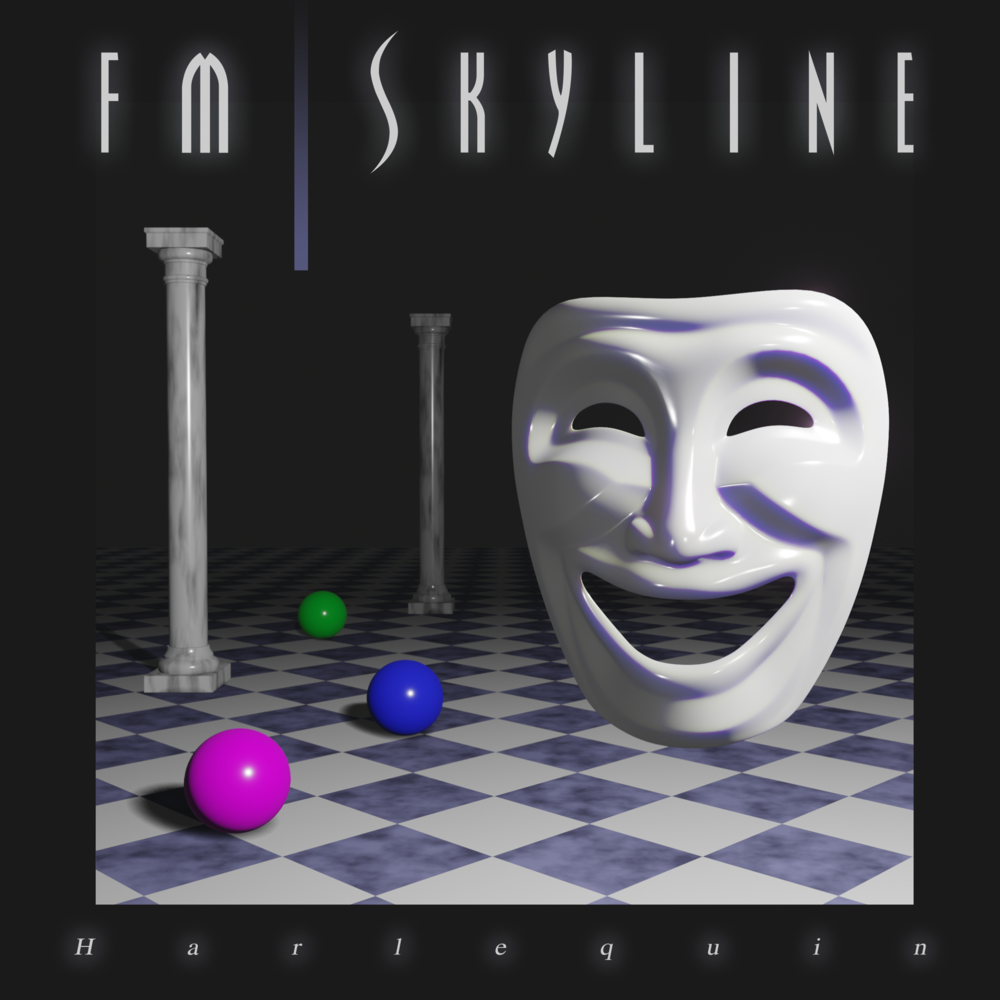 Album cover art for "Harlequin" by FM Skyline