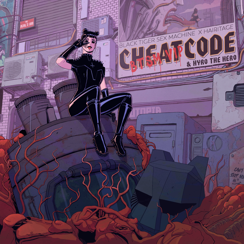 Album cover art for "Cheatcode (BTSM VIP)" by Black Tiger Sex Machine & Hyro The Hero