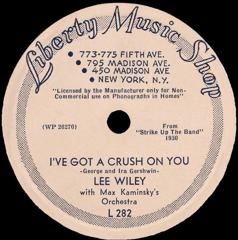 Album cover art for "I’ve Got a Crush on You" by Lee Wiley