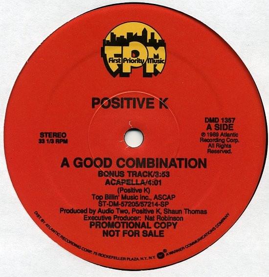 Album cover art for "A Good Combination" by Positive K