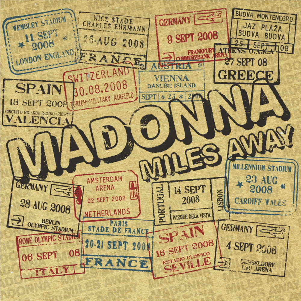 Album cover art for "Miles Away" by Madonna