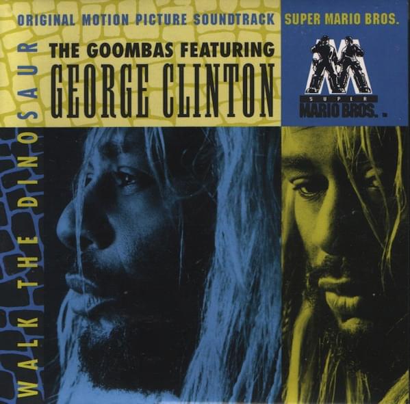 Album cover art for "Walk The Dinosaur" by The Goombas & George Clinton