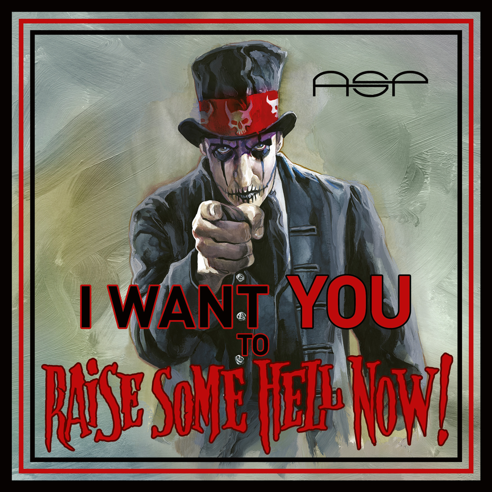 Album cover art for "Raise Some Hell Now! (Single Edit)" by ASP