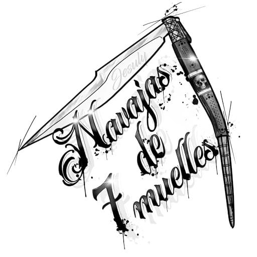 Album cover art for "Navajas de 7 Muelles" by Jesuly