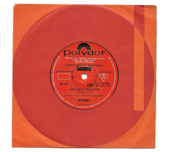 Album cover art for "Ando Meio Desligado" by Os Mutantes