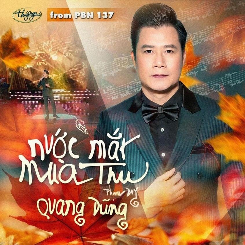 Album cover art for "Nước Mắt Mùa Thu" by Quang Dũng