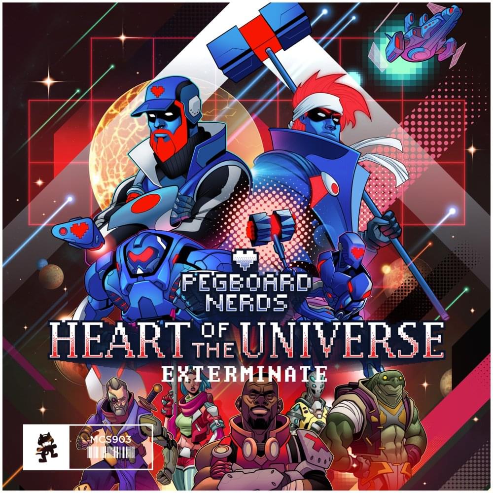 Album cover art for "Exterminate" by Pegboard Nerds