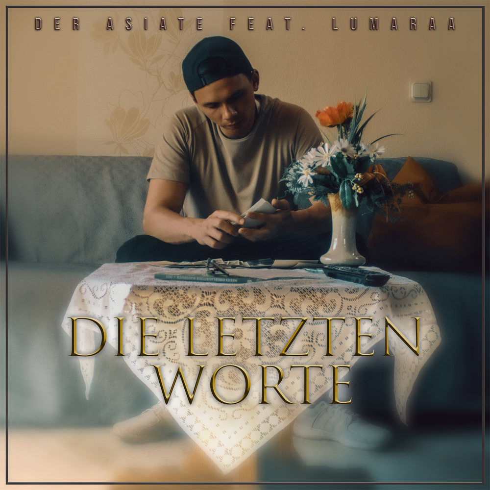 Album cover art for "Die letzten Worte" by Der Asiate