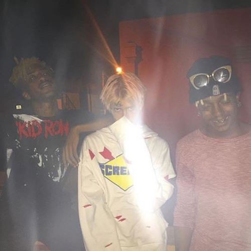 Album cover art for "NEWWORLDORDER" by Ski Mask the Slump God & Lil Tracy & Lil Peep