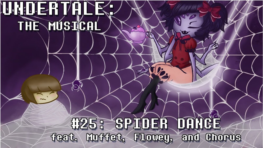 Album cover art for "Spider Dance" by Man on the Internet & Undertale the Musical Chorus & Roxrezi & Alexander Rybitski
