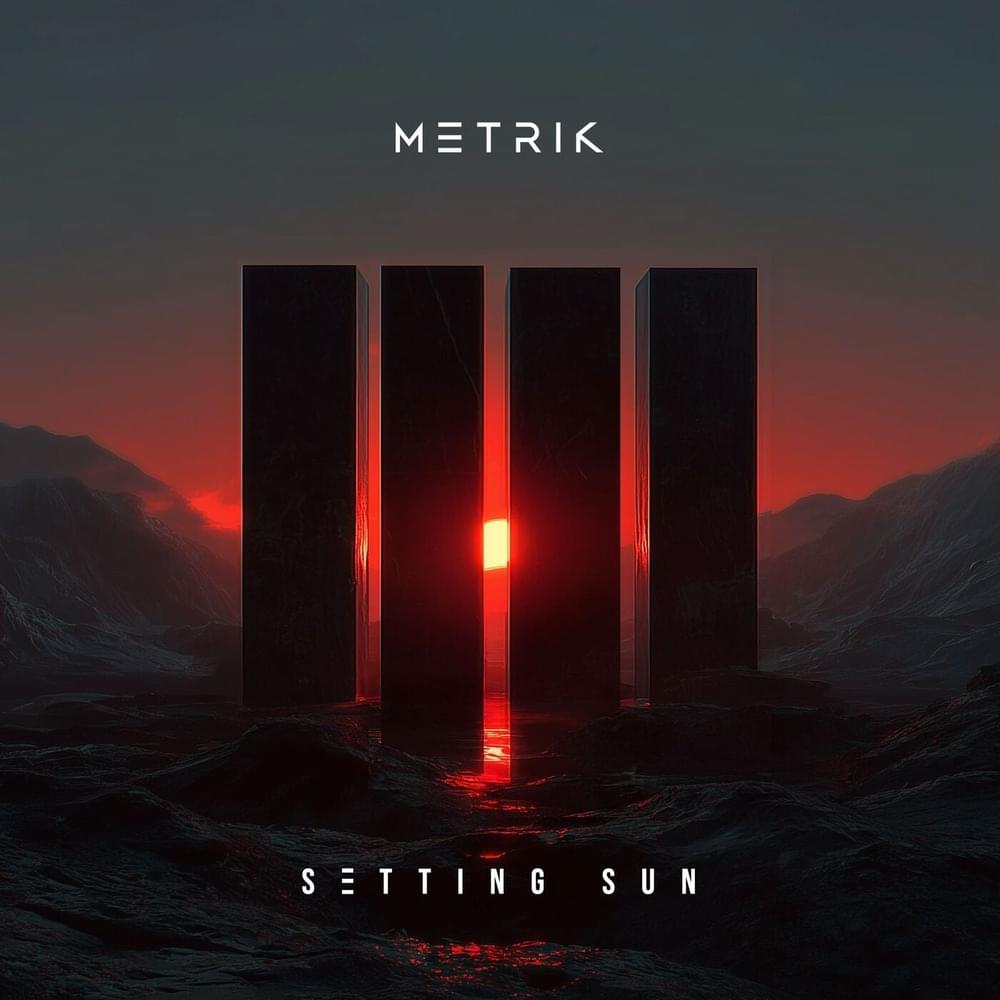 Album cover art for "Setting Sun" by Metrik