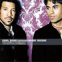 Album cover art for "To Love A Woman" by Lionel Richie & Enrique Iglesias