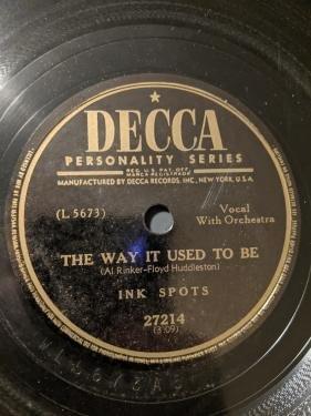 Album cover art for "The Way It Used to Be" by The Ink Spots