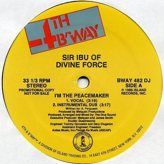Cover image for I’m the Peacemaker / Ibu Gets Lyrical