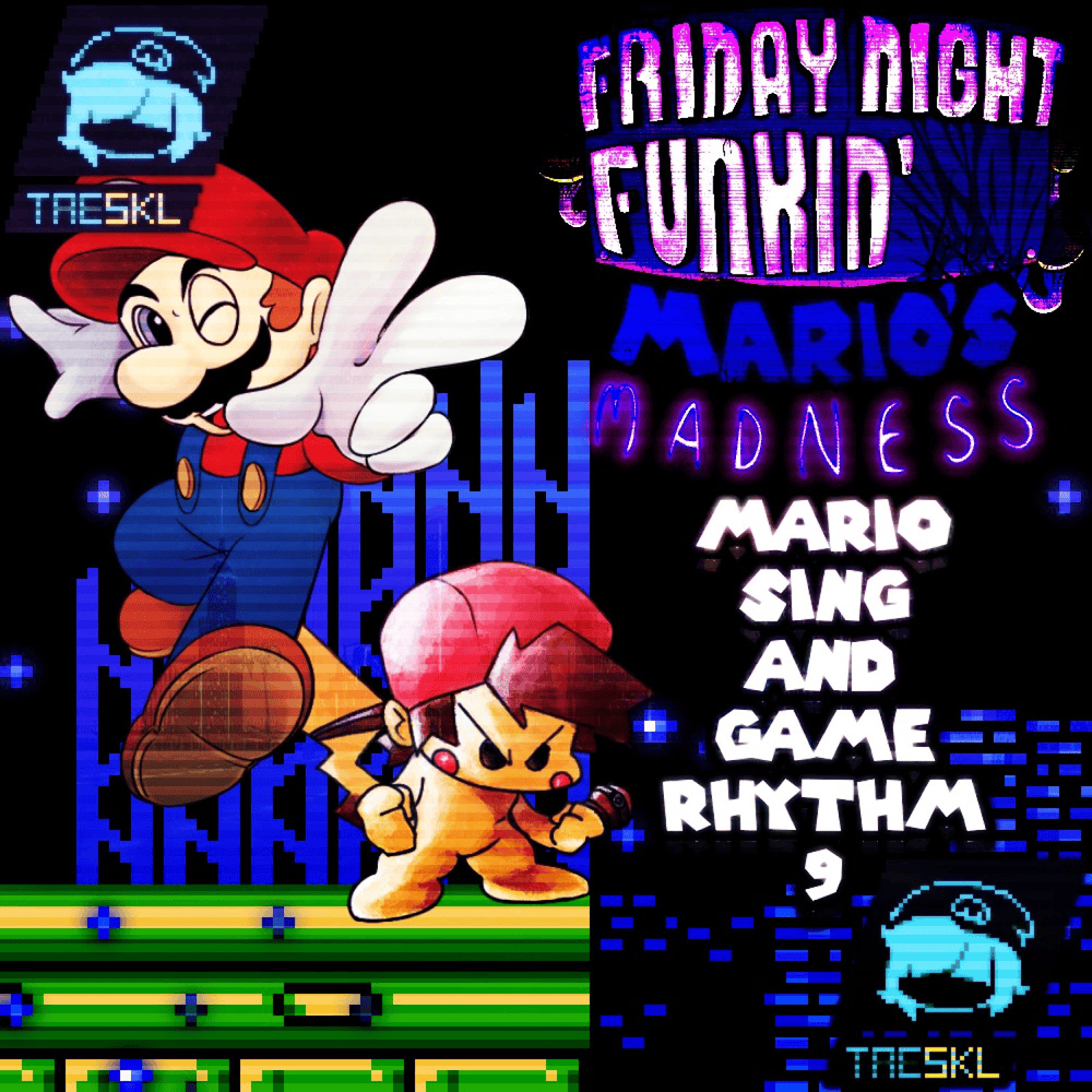 Album cover art for "MARIO SING AND GAME RYTHM 9" by TaeSkull
