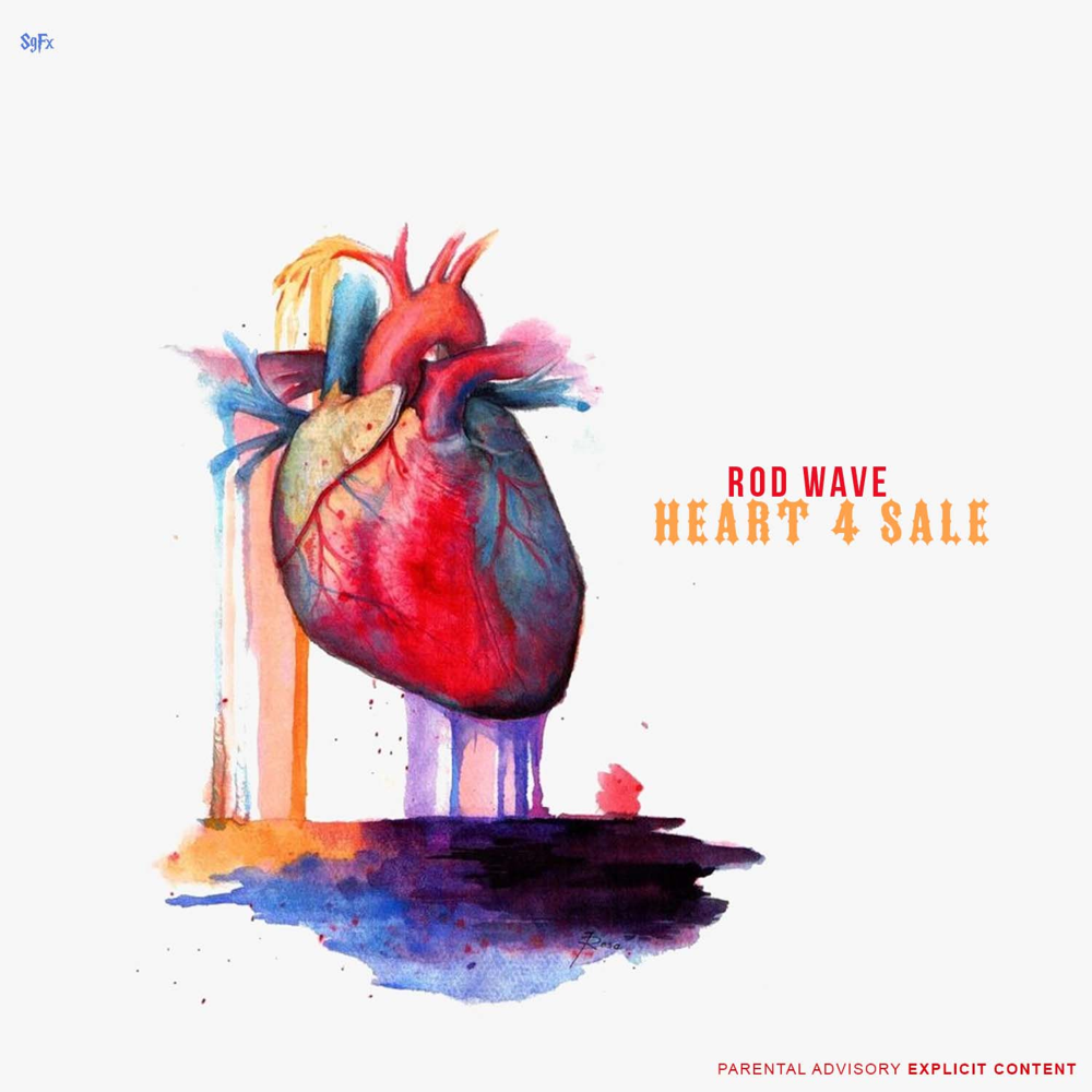 Album cover art for "Heart 4 Sale" by Rod Wave
