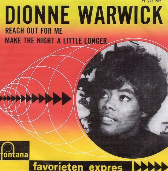 Album cover art for "Reach Out for Me" by Dionne Warwick