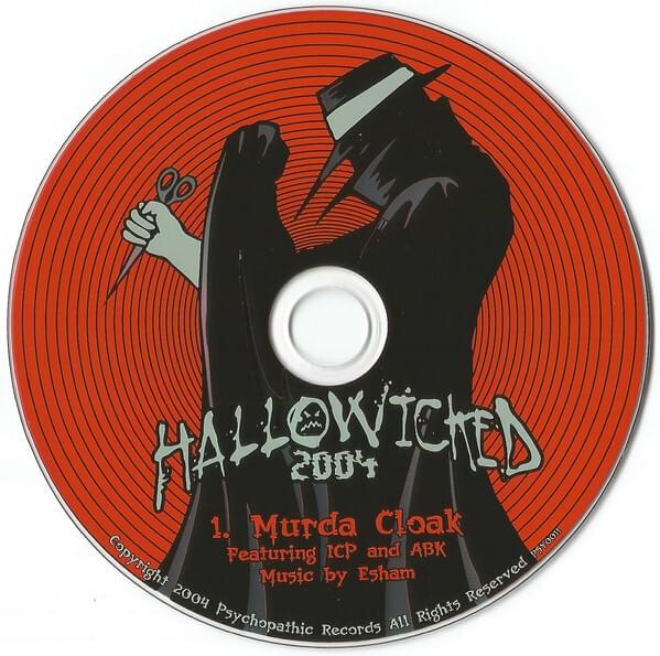 Album cover art for "Murda Cloak" by Insane Clown Posse & Anybody Killa