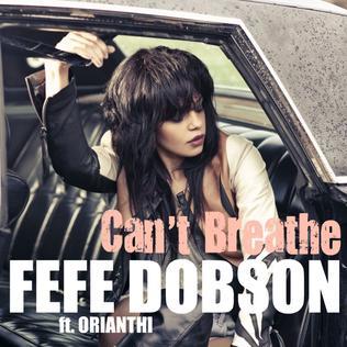 Album cover art for "Can’t Breathe" by Fefe Dobson & Orianthi