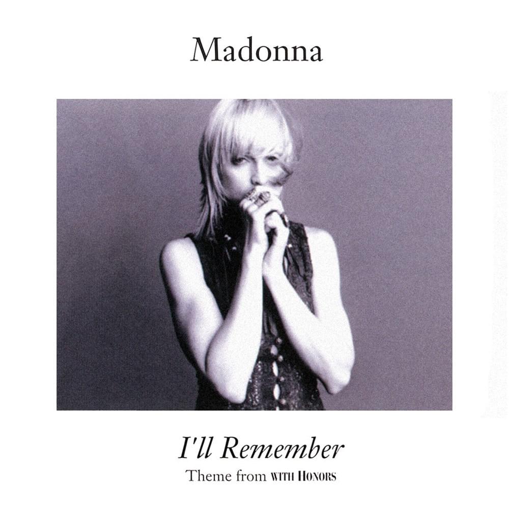 Album cover art for "I’ll Remember" by Madonna
