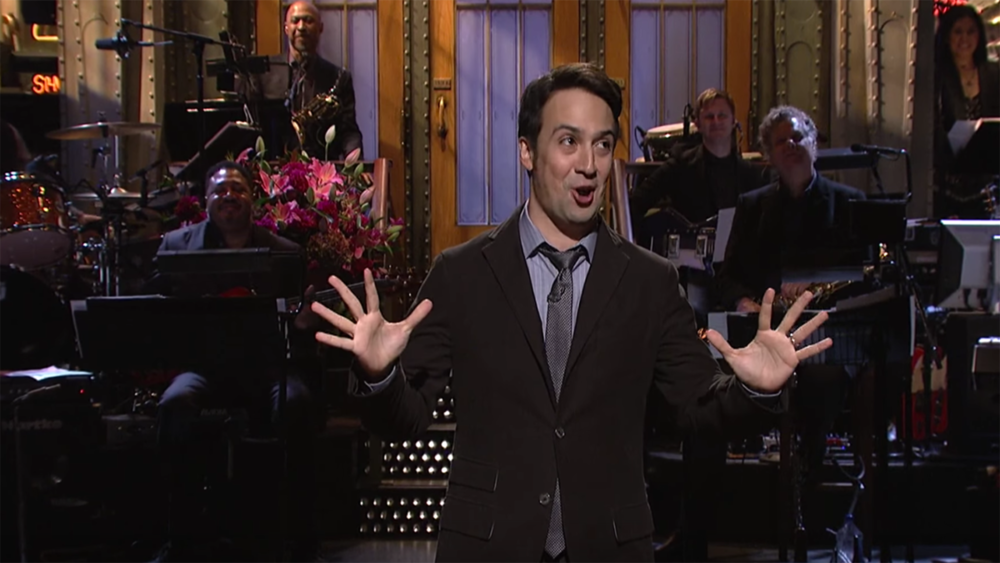 Album cover art for "My Shot (SNL Opening Monologue Remix)" by Lin-Manuel Miranda & Lorne Michaels