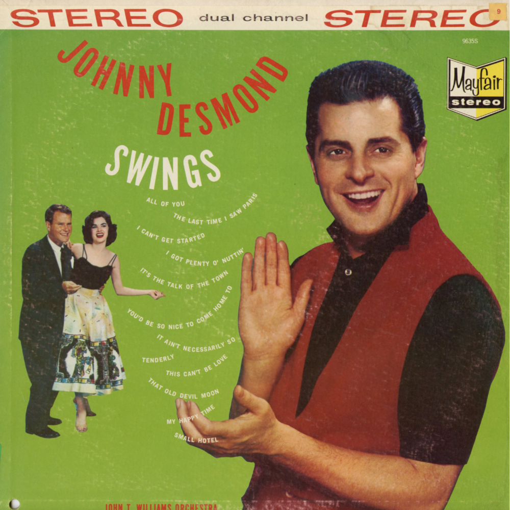 Album cover art for "The Last Time I Saw Paris" by Johnny Desmond
