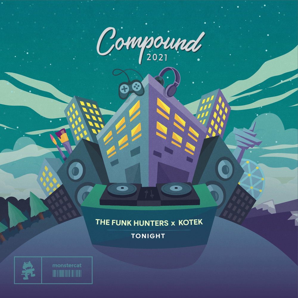 Album cover art for "Tonight" by The Funk Hunters