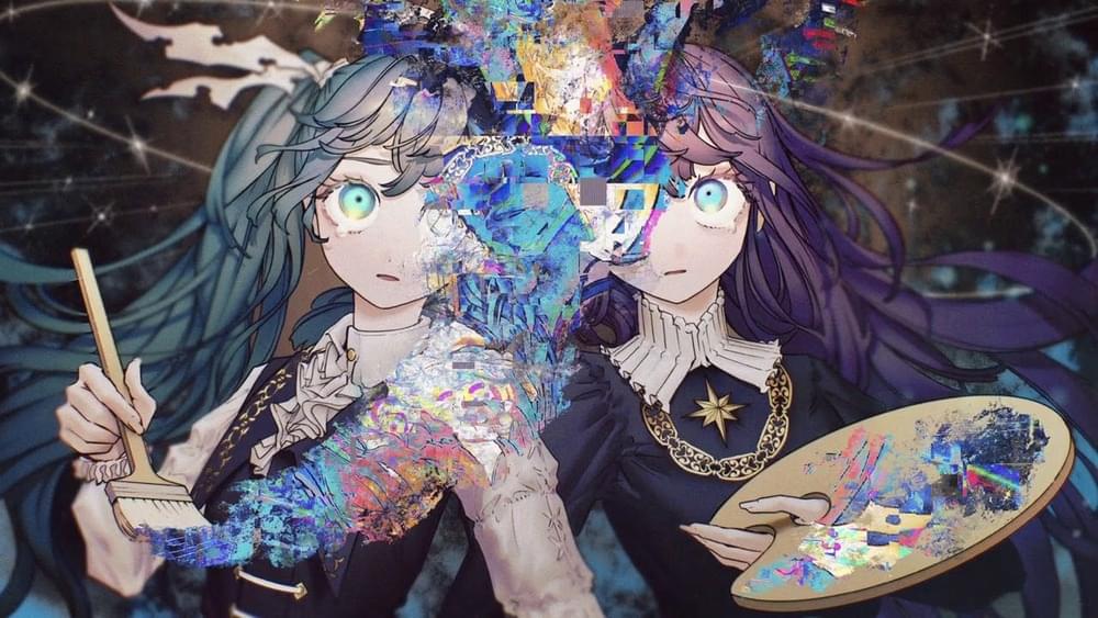 Album cover art for "vivid" by 鬱P (Utsu-P) & 巡音ルカ (Megurine Luka) & 初音ミク (Hatsune Miku)