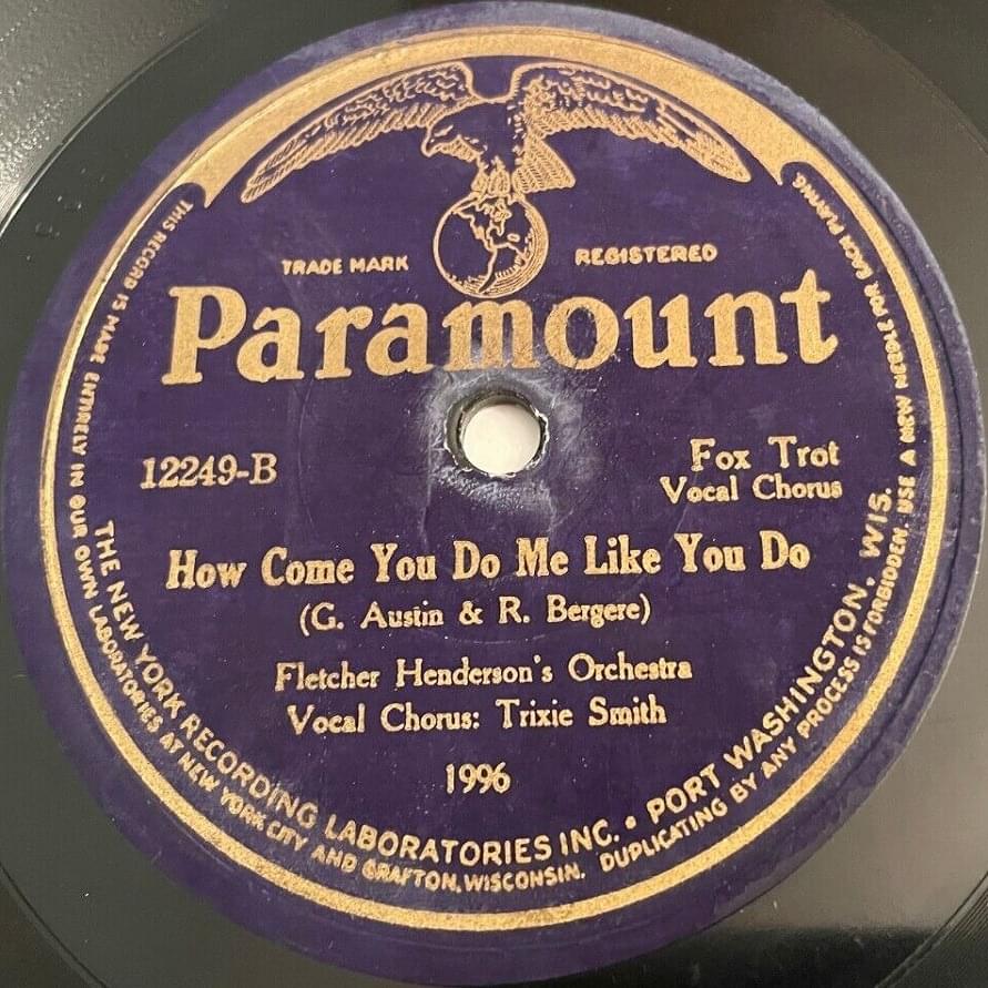 Album cover art for "How Come You Do Me Like You Do" by The Down Home Syncopaters & Trixie Smith