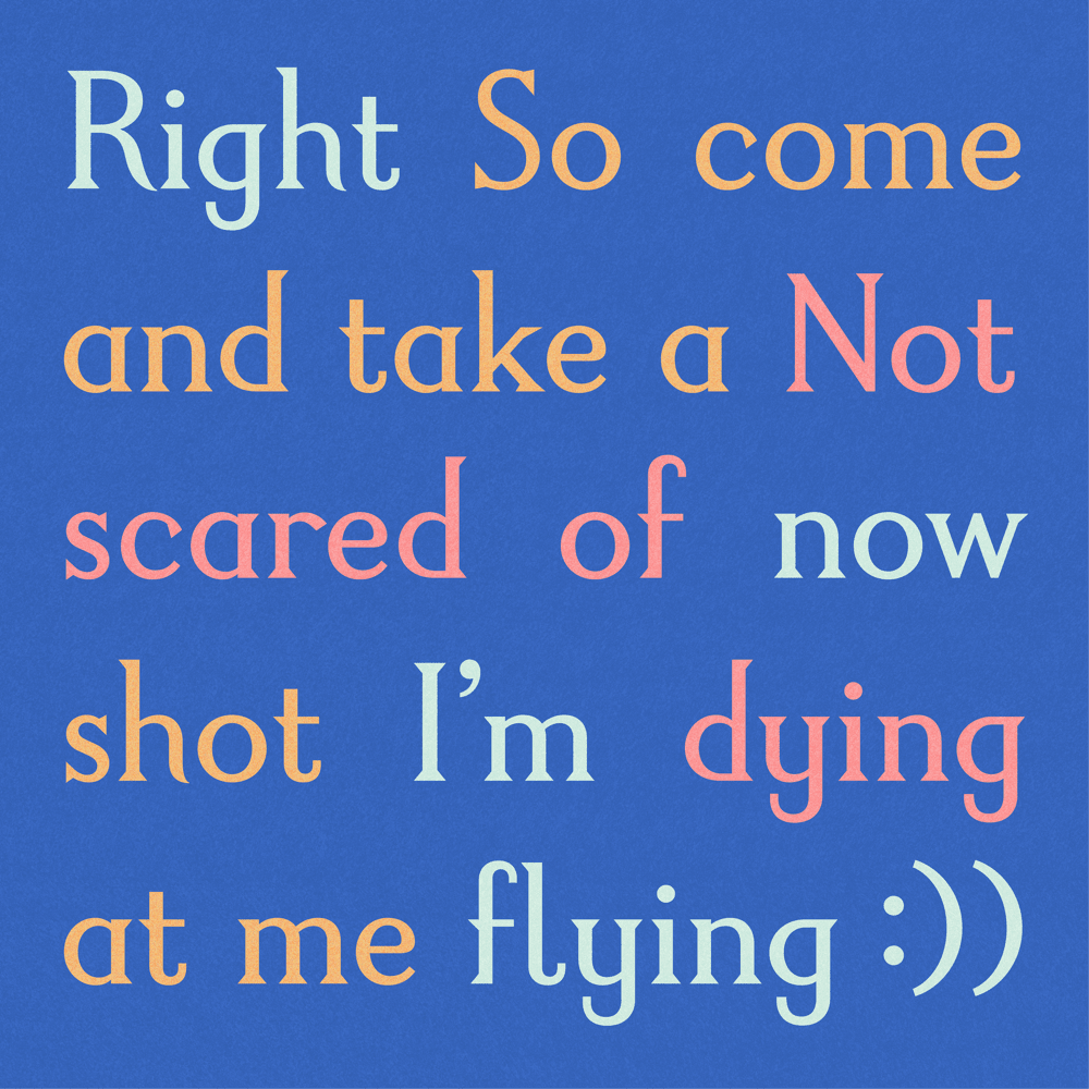 Album cover art for "Flying :))" by Tom Odell