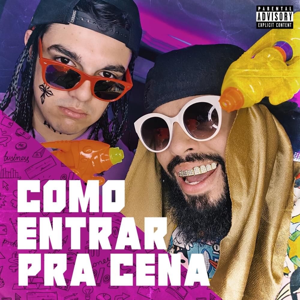 Album cover art for "Como Entrar Pra Cena" by MUSSA & Vinny Nine